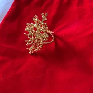 Marcia Moran coral ring size 7 **final price**
